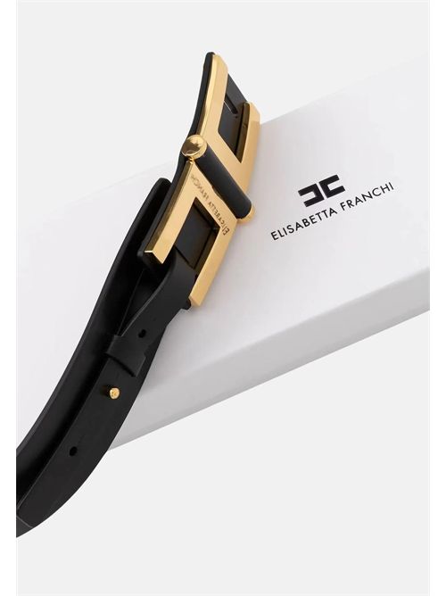 Cintura in pelle con dettaglio logo ELISABETTA FRANCHI | CT50S61E2/110